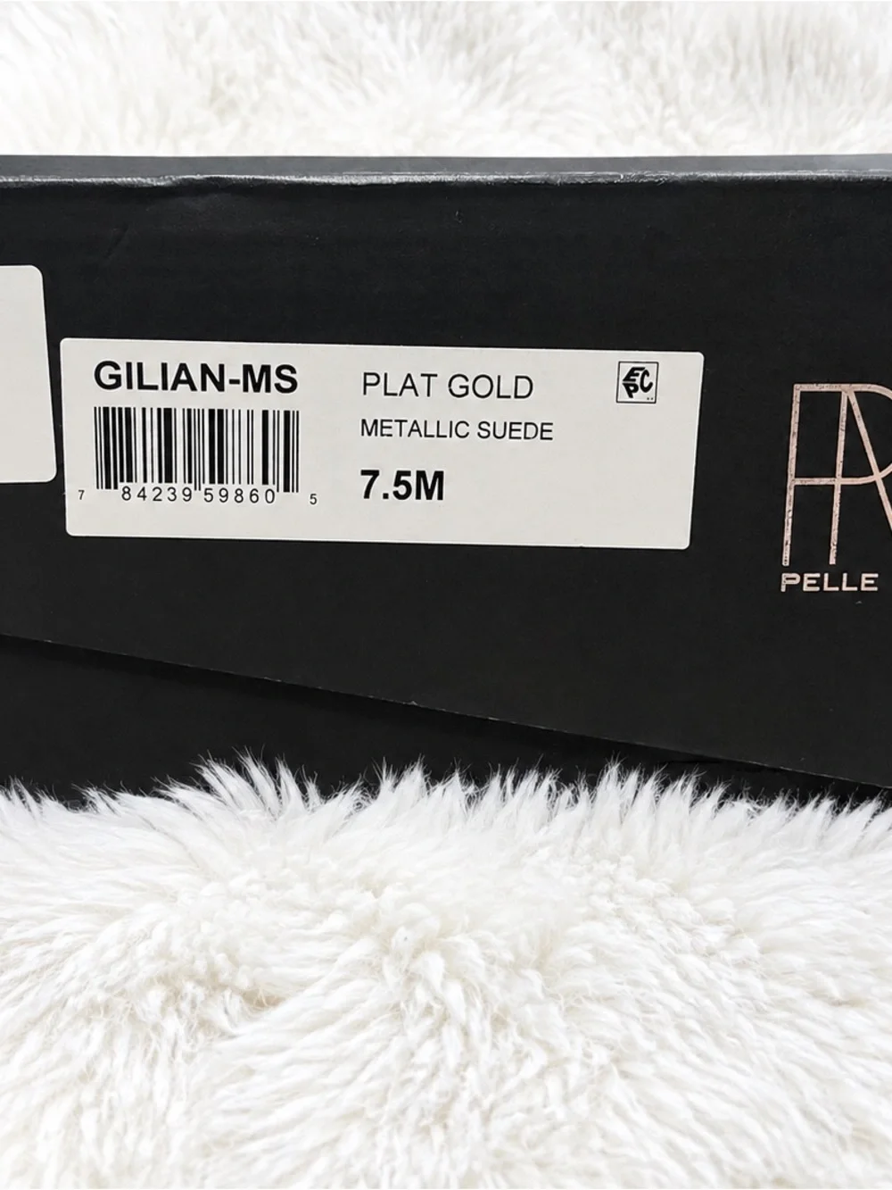 Pelle Moda Gilian Platform Sandals – Platinum Gold Metallic Suede – Size 7.5M